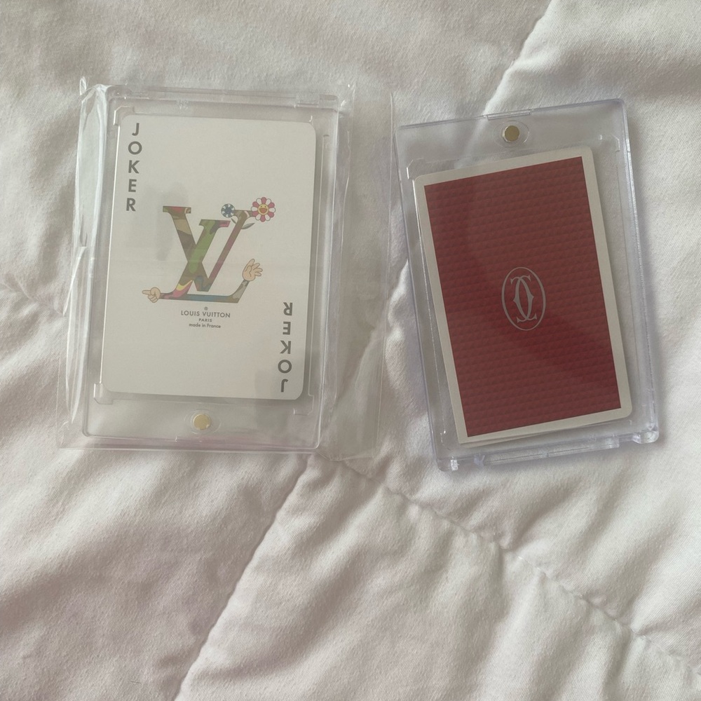 Louis Vuitton & Cartier Single Playing Card